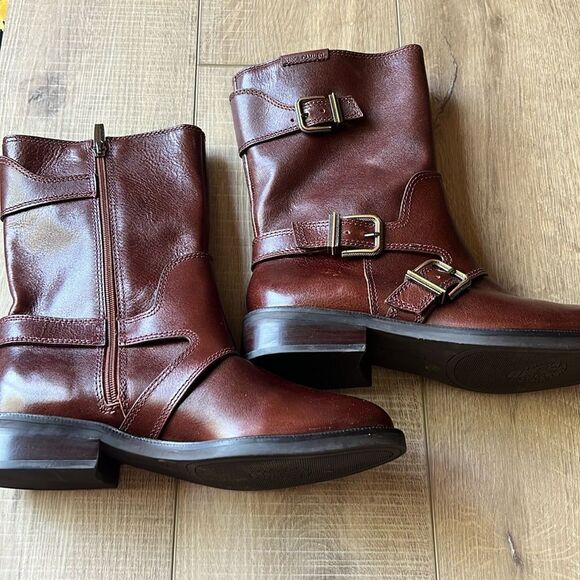 Vince Camuto Mayne Bootie Red/Brown US 9.5 - Picture 2 of 11